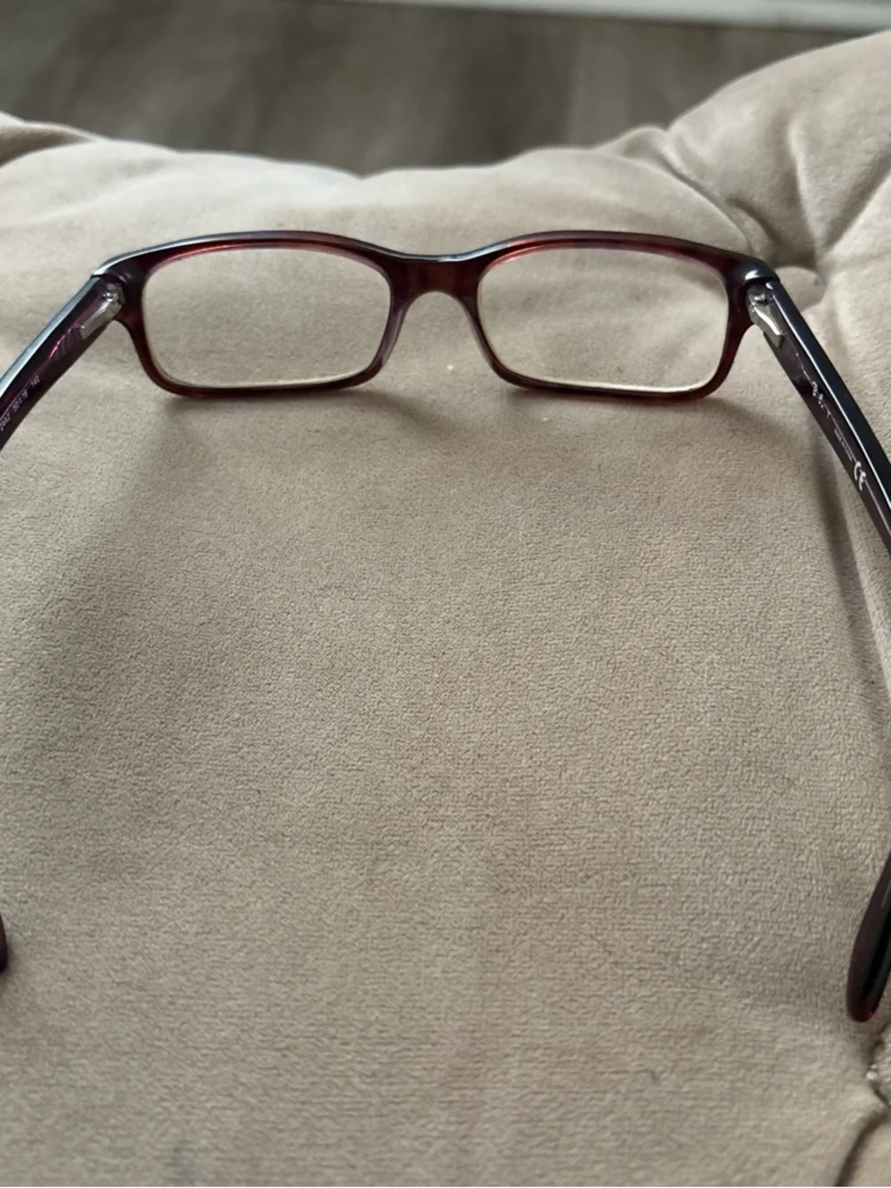 Ray-Ban Rectangular Glasses in Dark Tortoiseshell Brown